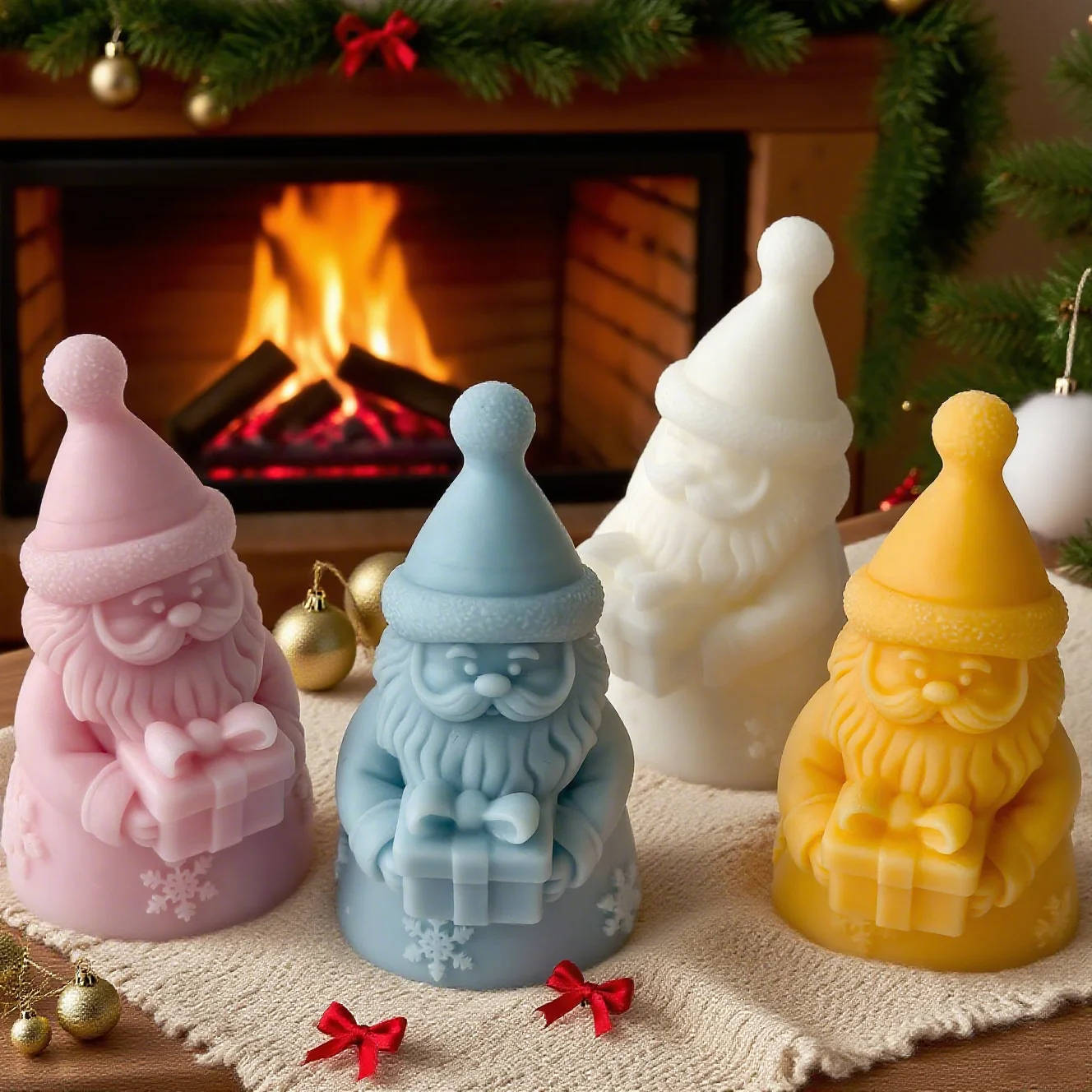 

Рождественский Санта-олень, сделай сам, силиконовая форма ручной работы для ароматерапии, свеча, мыло, декор, модные праздничные поделки, необходимые