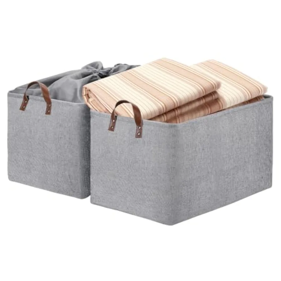 

Большие корзины для хранения 70 л, сверхбольшой контейнер для игрушек для собак, складная корзина 22 x 15 x 13 дюймов, очень большие тканевые корзины для хранения одежды