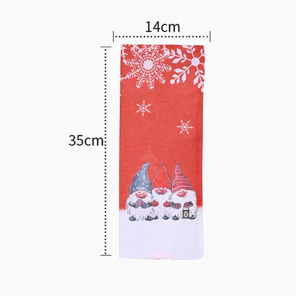 Bolsa de botella de vino con funda Ornamental para Navidad, Rudolf Old Men, lindo