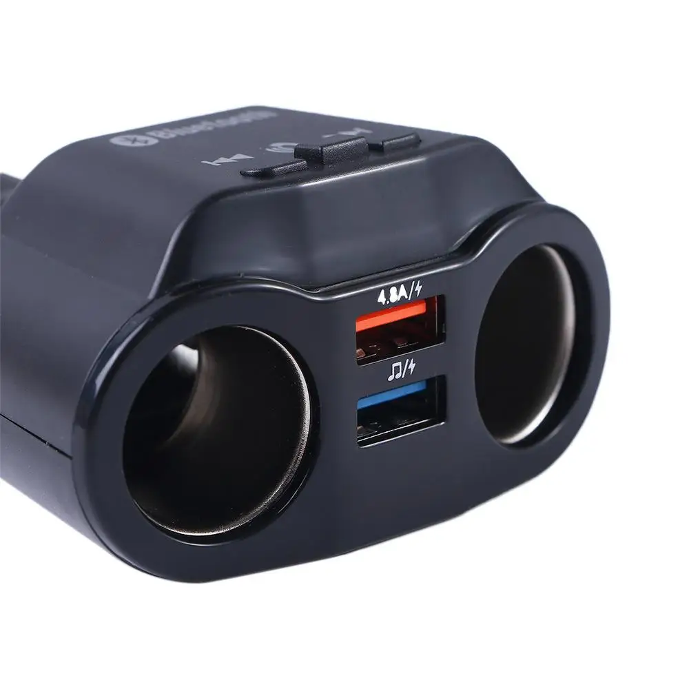 

Bluetooth 5.0 Dual USB Wireless FM Transmitter Cigarette Lighter Interior Accessories Car Accessories USB Charger Car Charger