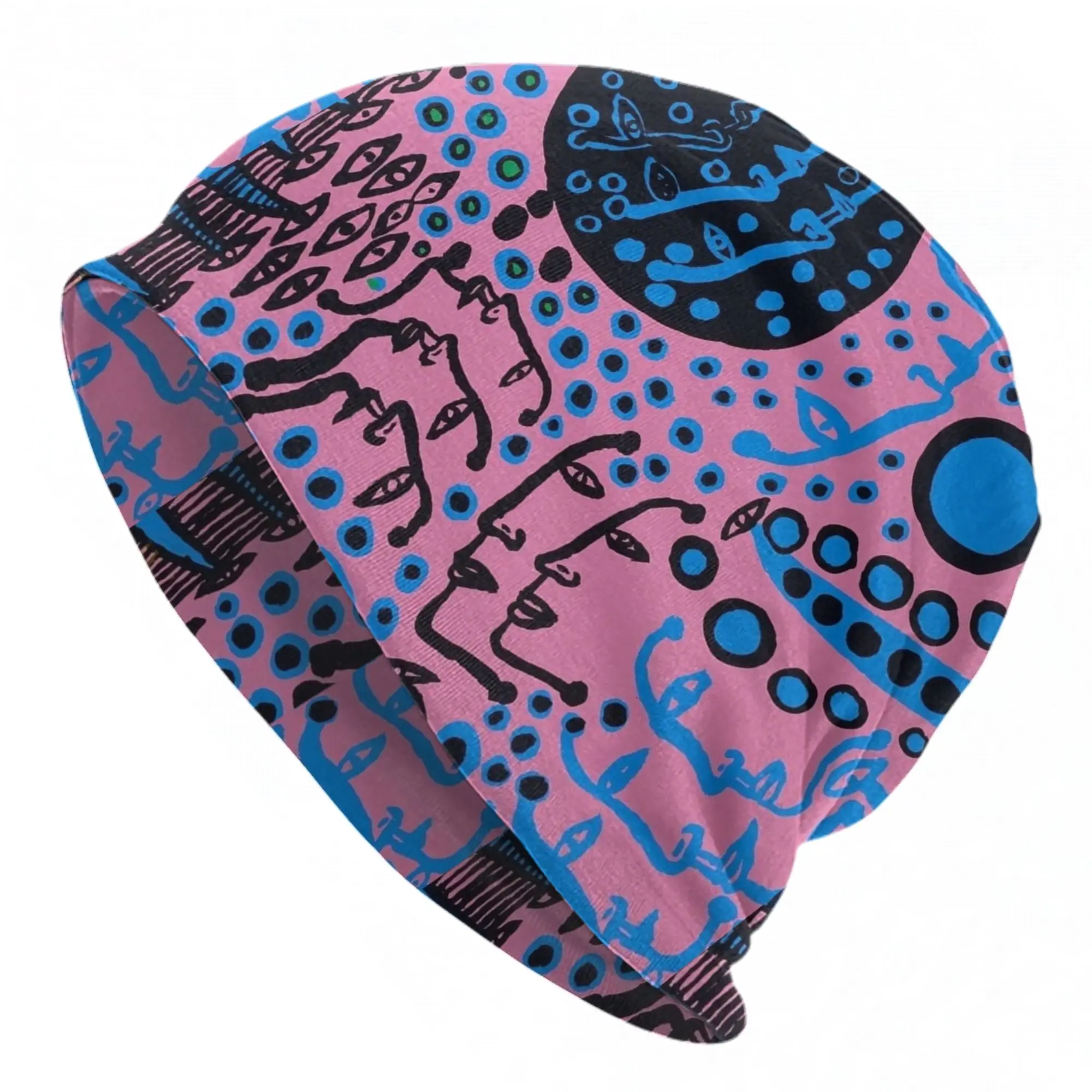 Yayoi Kusama Violet Caps Polka Pop Aesthetic Men Women Outdoor Skullies Beanies Hat Summer Warm Thermal Elastic Bonnet Hat
