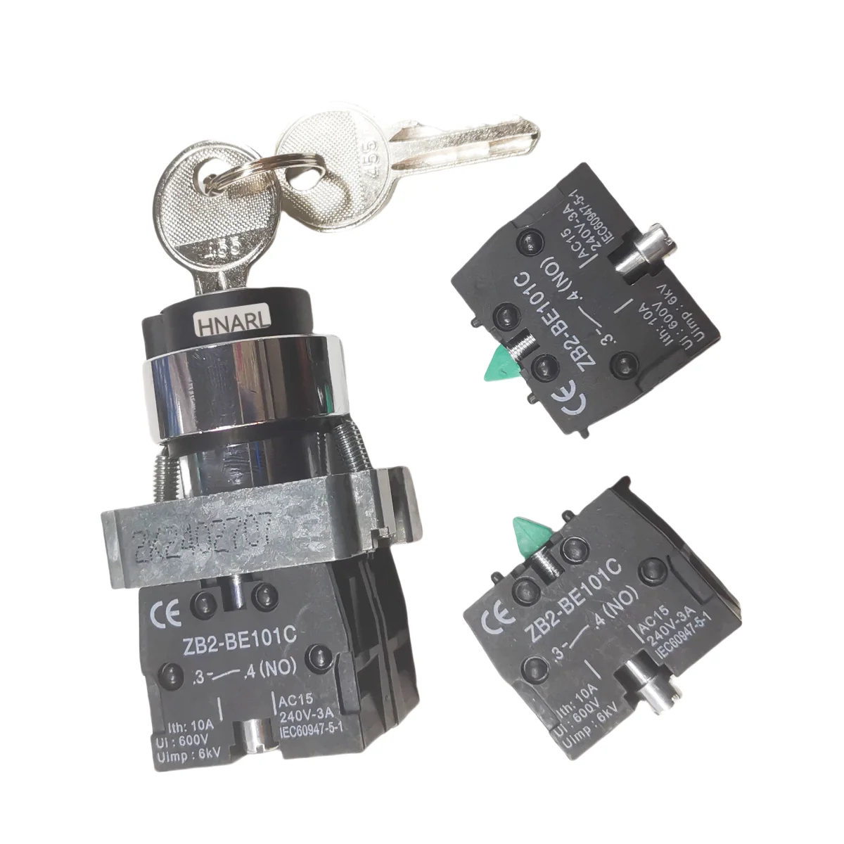 Haulotte 3P Key Switch Assembly 2901015340 Used for Haulotte lift Compact 14, Compact 12DX,H15SXL,HT43RTJ