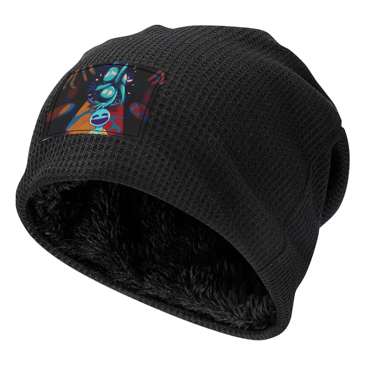 Doey Doughman Horror Pianosaurus Beanies Caps Fleece-Lined Bonnet Hat Warm Hip Hop Autumn Winter Outdoor Skullies Hats