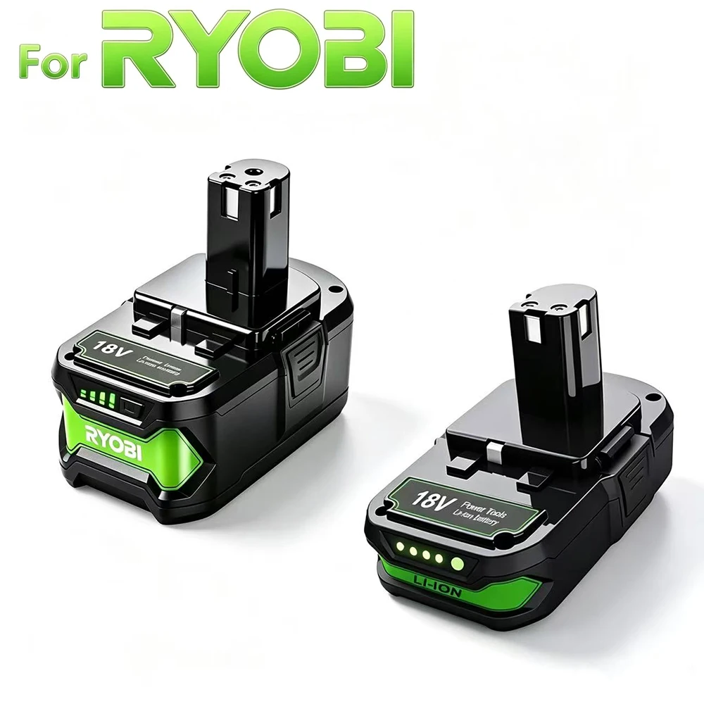 High Capacity 6.0ah 18V for Ryobi P108 Li-ion Battery Replacement P108 P102 P103 P104 P107 BPL1820 RB18L50 Power Tool Baterry