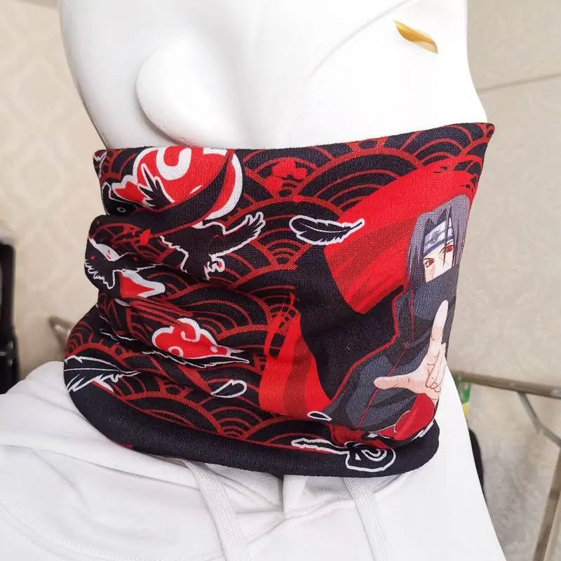 

Anime Naruto Sasuke Naruto Kakashi Men's and Women's Knitted Scarf Creative Winter Cold-proof All-match Warm Pullover Neck Scarf