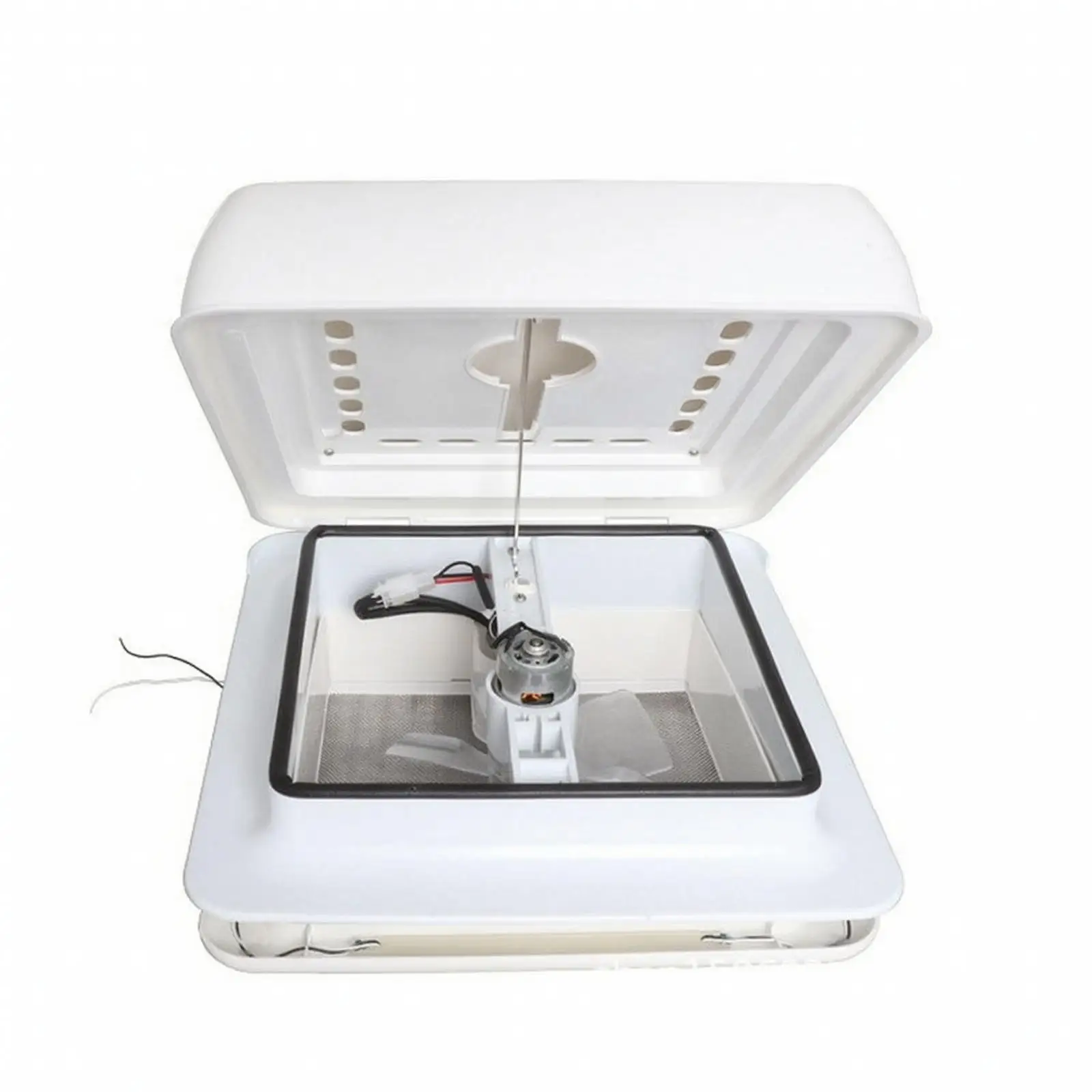 Travel Trailer Roof Fan Two Way Ventilation with Screen for RV Bathroom Use