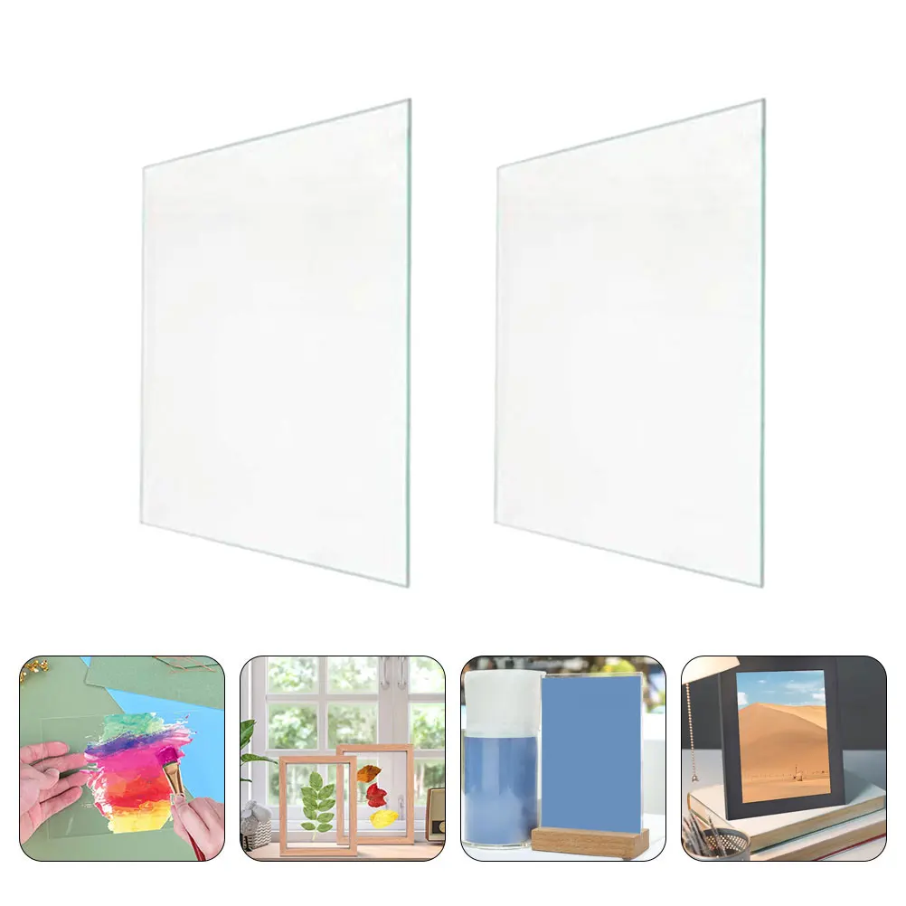 10pcs Transparent Acrylic Photo Frame 4x6 Inch Clear Crafting Panel Sturdy Lightweight Diy Writable Surface Glass Alternative