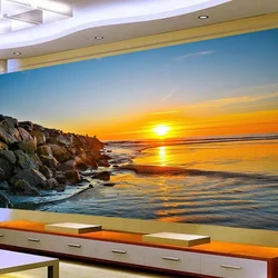 Beach Sunset Seascape DIY Diamond Painting Cross Stitich Kits Full Diamond Mosaic Embroidery Nordic Landscape New Year Gift