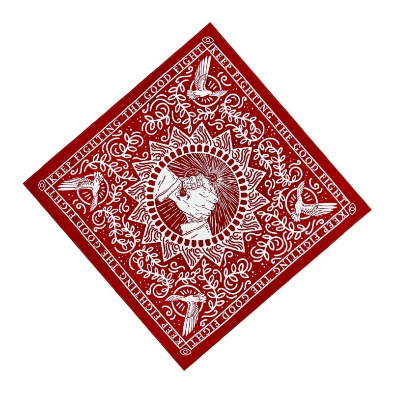 Adult Print Bandana Hiphop Kerchiefs Elastic Bandana Travel Stage Performances Taking Photo Hair Kerchiefs