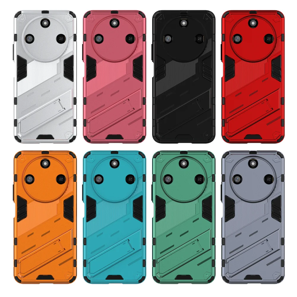 حافظة ظهر لهاتف Honor X9C بمسند ذكي مضاد للصدمات من مادة TPU الصلبة، حافظة من البلاستيك الصلب الهجين لهاتف Honor X60 #2