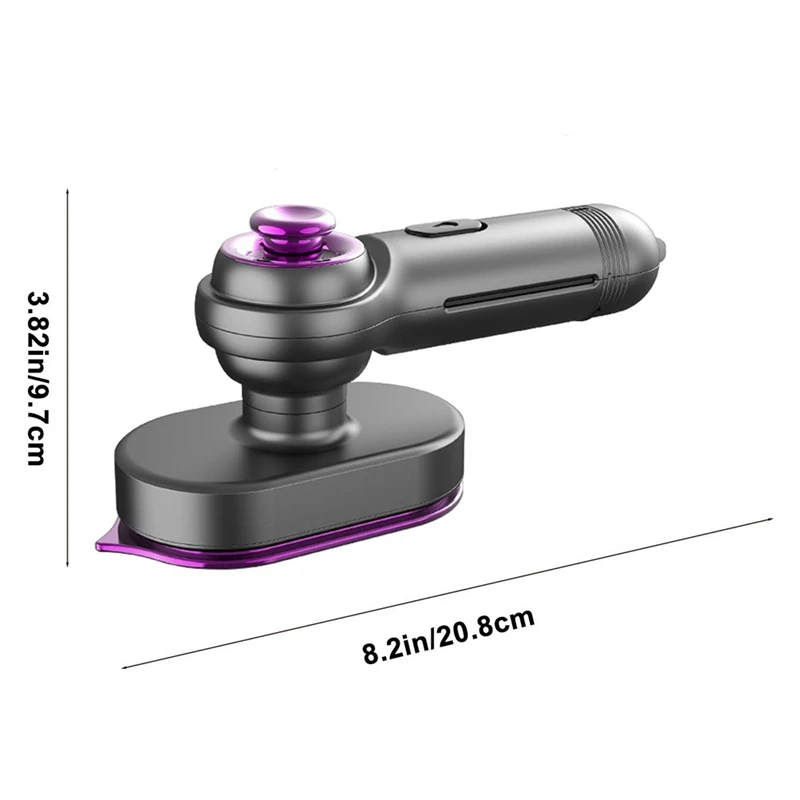 ترقية آلة الكي الصغيرة المحمولة - مكواة بخار محمولة قابلة للدوران - مكواة بخار للمنزل والسفر بقابس الاتحاد الأوروبي المتين