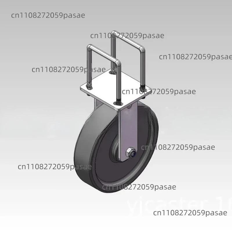 U-shaped Mounting with 304 Stainless Steel Heavy-duty Directional Casters; Swivel Casters with PU Load-bearing Rollers