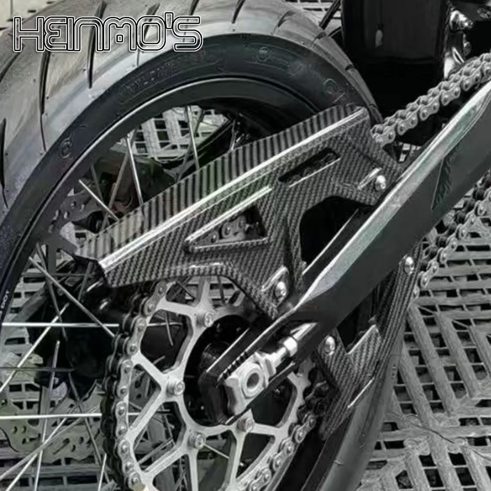 

Carbon fiber Upper Lower Chain Protection Compatible with Surron Ultra Bee Sprocket Chain Cover Guard