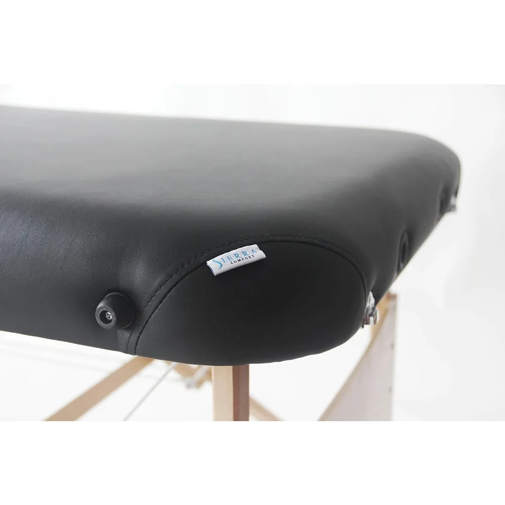 SierraComfort Basic Portable Massage Table, Black Capsule Bed