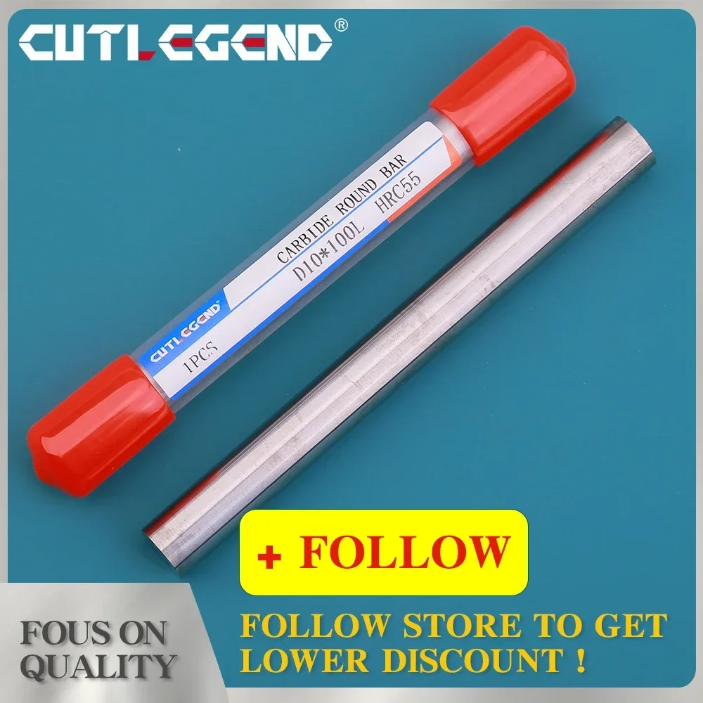 CUTLEGEND HRA91.2 1Pcs Solid Carbide Round Rod 100MM/150MM /200MM Wear Resistant And High Hardness CNC Machine Tools Alloy Bar