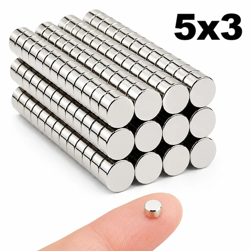 Round Super Strong Magnets 5x3mm Powerful Neodymium Magnet N35 NdfeB Permanent Magnetic Imanes for Fridge Building DIY Crafts