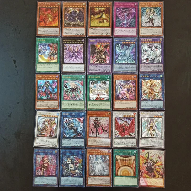 Yu-Gi-Oh! Black Magician Girl Slifer The Sky Dragon DIY Homemade Bronzing Game Toys Collection Card Christmas Birthday Gift