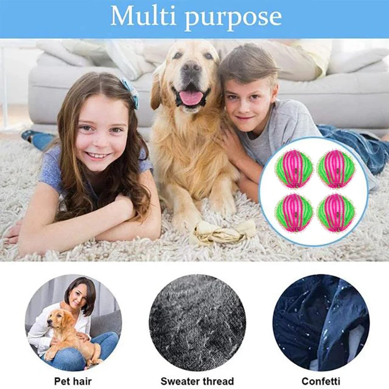 30-1PCS Anti-Tangle Plastic Laundry Ball Reusable Clothes Dryer Ball Pet Fluff Filter Hair Catcher Household Laundry Accessories