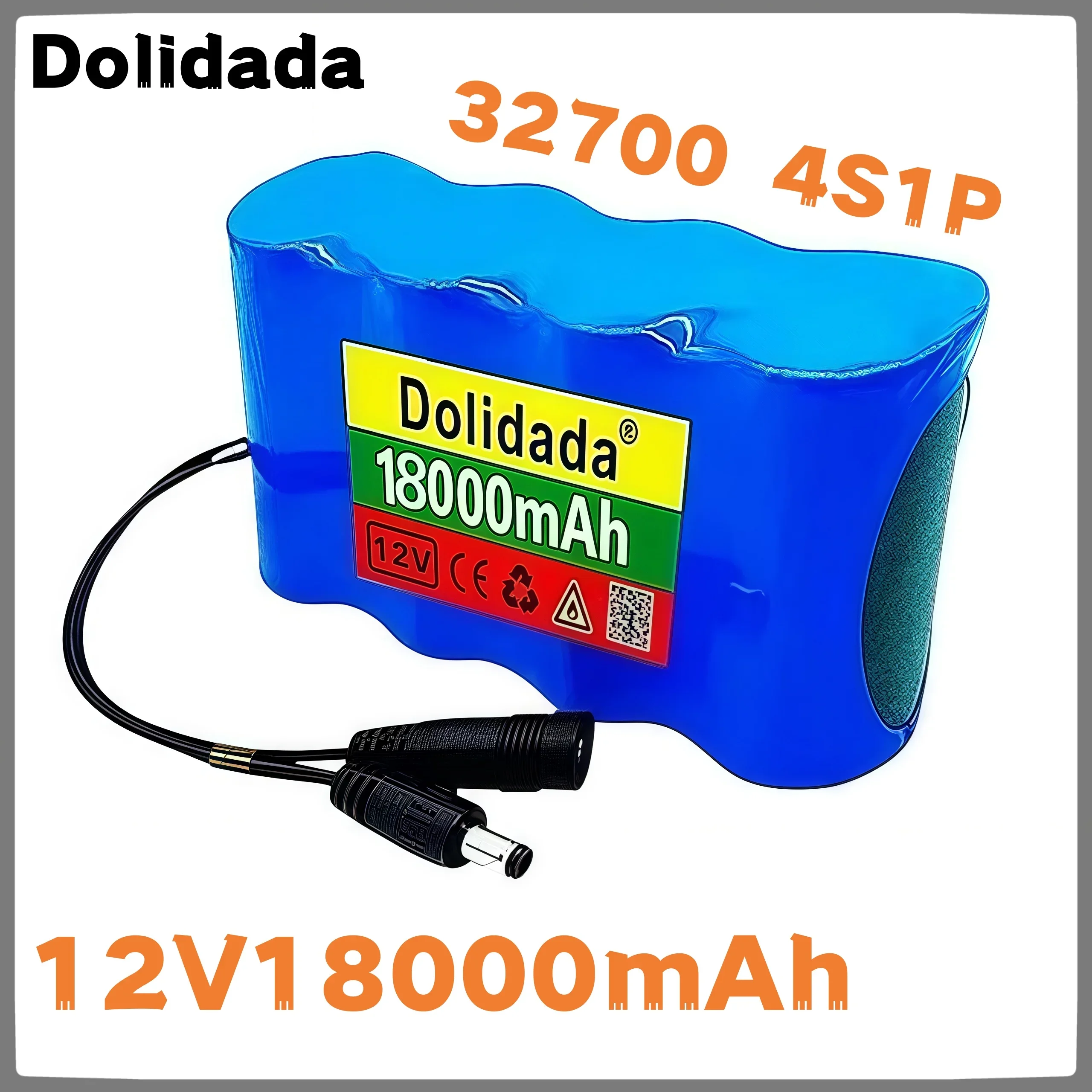 32700 4S1P LiFePO4 Аккумулятор 12 В 18 Ач (18000 мАч) — 40 А BMS, идеально подходит для морских и резервного питания 12 В