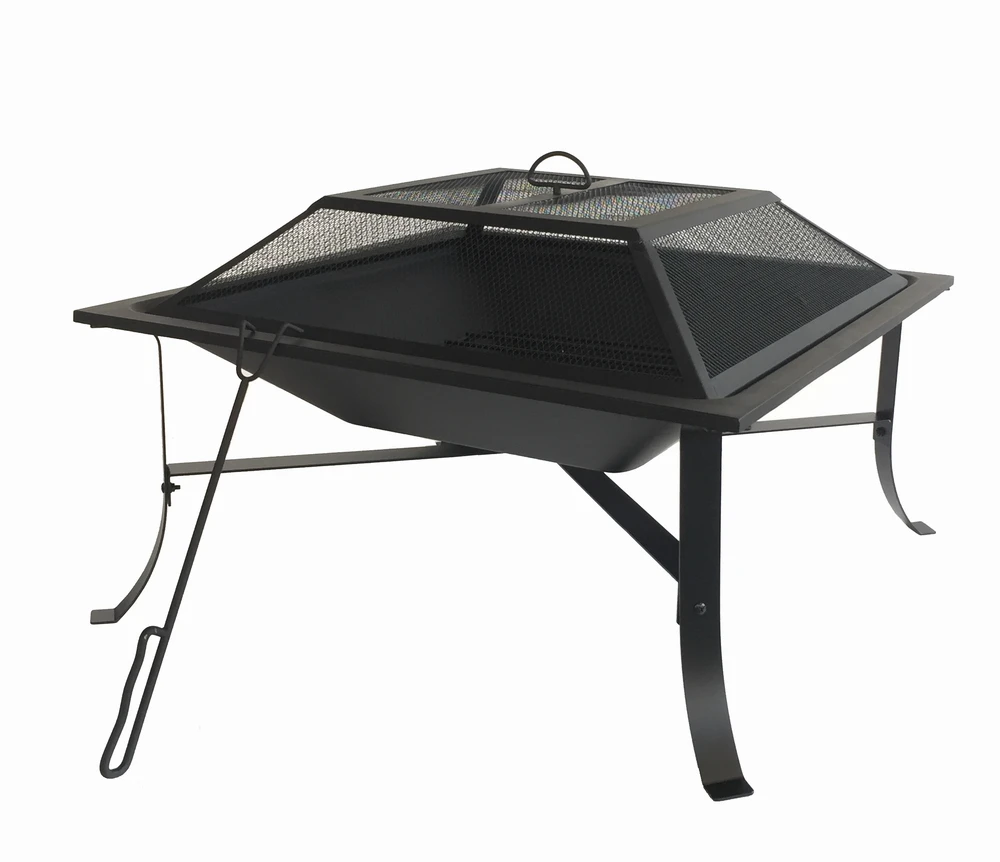 

Outdoor Portable Steel Fire Pit with Pattern Black Fire Pit Customized Fire Pit