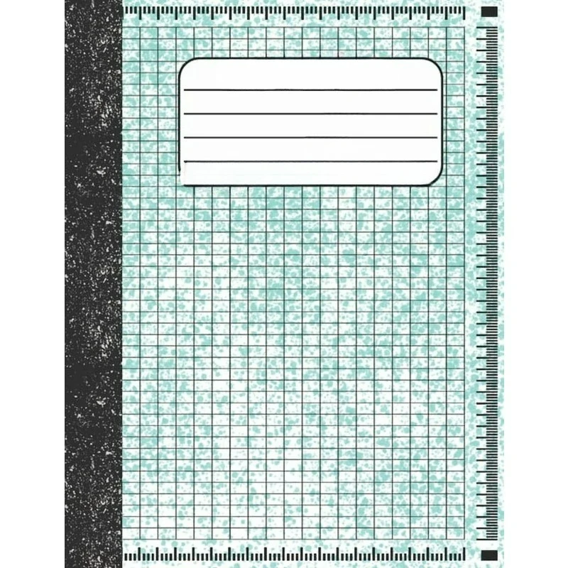 Graph Paper Composition Notebook: Math and Science Lover Graph Paper Cover Watercolor (Quad Ruled 4 squares per inch, 100 pages) Birthday Gifts For Math Lover Teacher, Student Notebook, (Paperback)