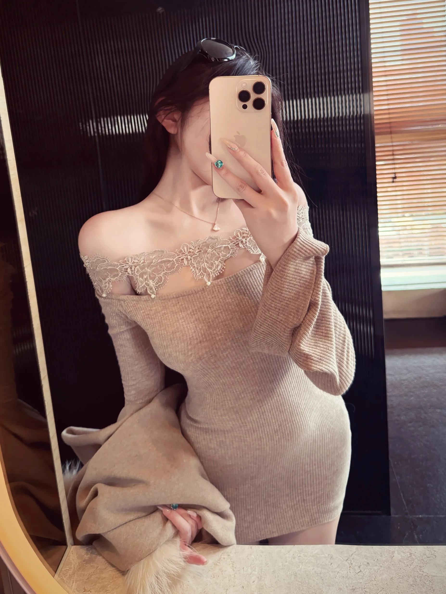 

Сексуальная кружевная трикотажная юбка на одно плечо, женская облегающая юбка с завязками на талии Ciwalk, повседневная однотонная длинная све