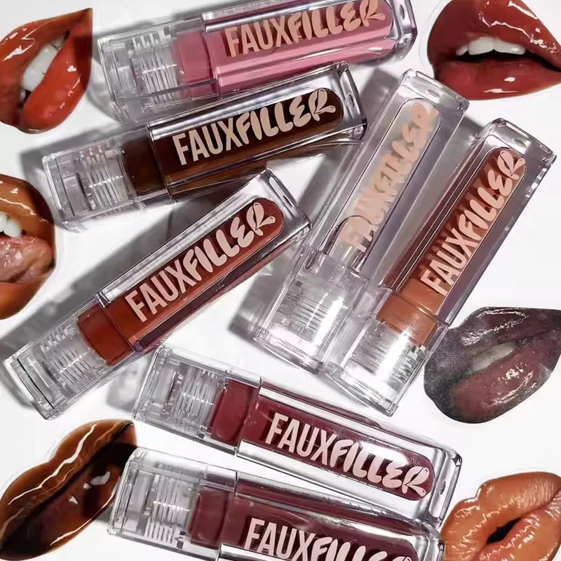 ลิปกลอสเนื้อฉ่ำวาว ไม่เหนียวเหนอะหนะ ให้ความชุ่มชื้น ลิปออยล์ใส บำรุงริมฝีปาก ให้ดูอวบอิ่ม ลิปสติกแบบมีสี