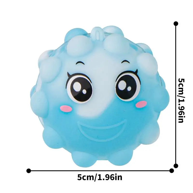 Silikonowe kulki bąbelkowe Squeeze Silicone Bubble Balls Fidget Squeeze Toys For Mood Relief Sensory 3D Popping Toy For Children