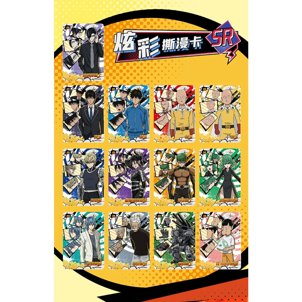 KAYOU Wholesale One Punch Man Collection Cards Saitama Terrible Tornado Genos Character Colorful Comic Cards Children Toys Gifts