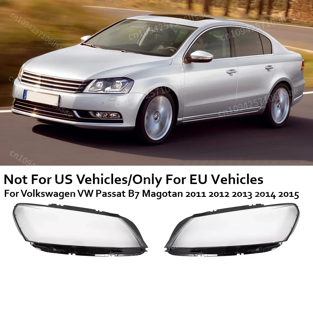 For VW Passat B7 Magotan B7L 2011 2012 2013 2014 2015 Left Right Headlight Cover Headlamp Shell Glass Light Lampshade