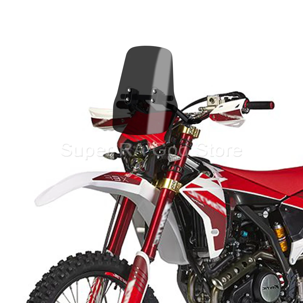 

For XEF RALLY FACTORY XE125 XEF 250 XME 125 XEF 450 Motorcycle adventure front windshield portable with navigation bracket