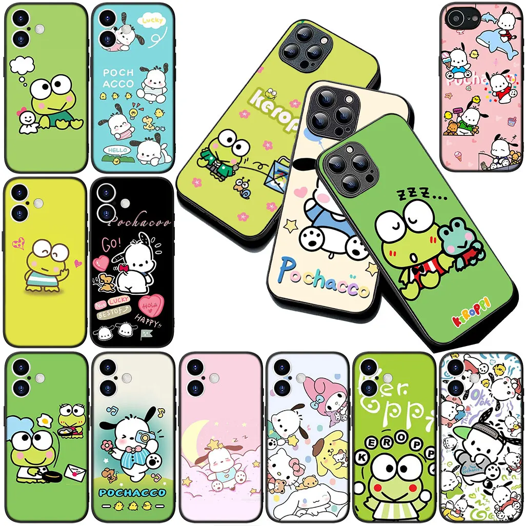 Мягкий чехол для Motorola Moto E14 E15 G04 G05 G14 G55 G75 G85 G24 A54 G15 Power E22 Чехол для телефона Anime Keroppi Fashion Pachacco