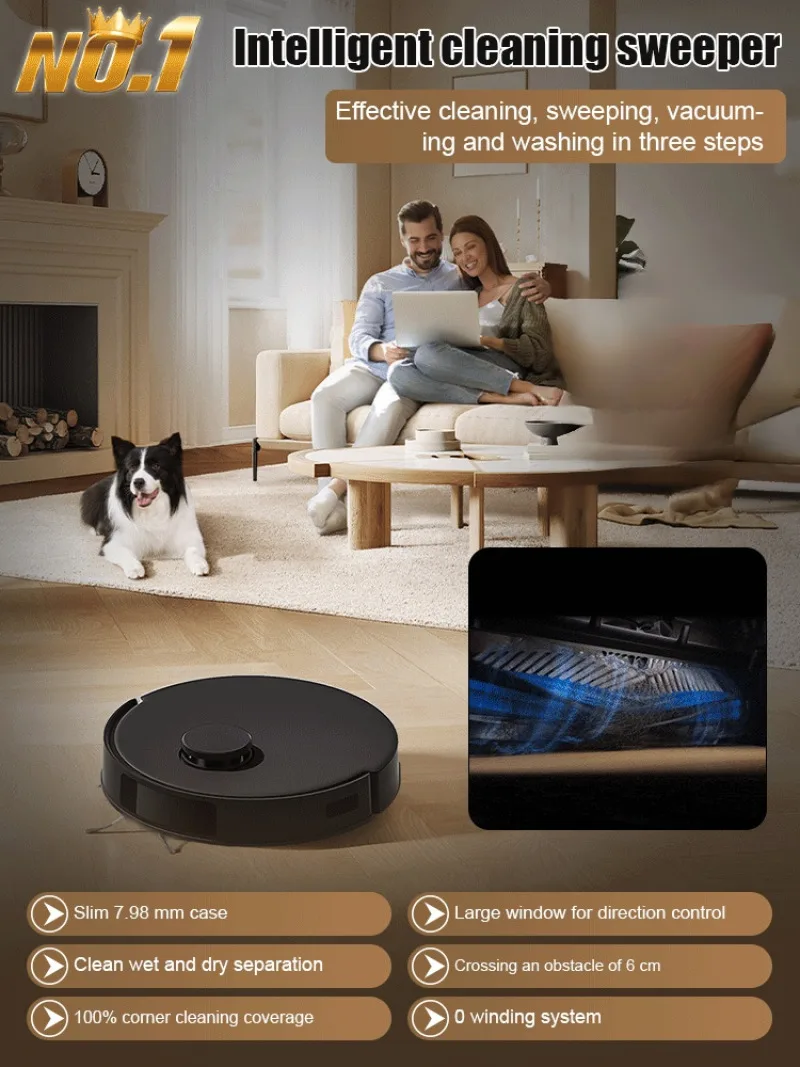 Household Intelligent Sweeper 3 in 1 Ultrathin Sweeping Robot Lazy Cleaning Sweeper