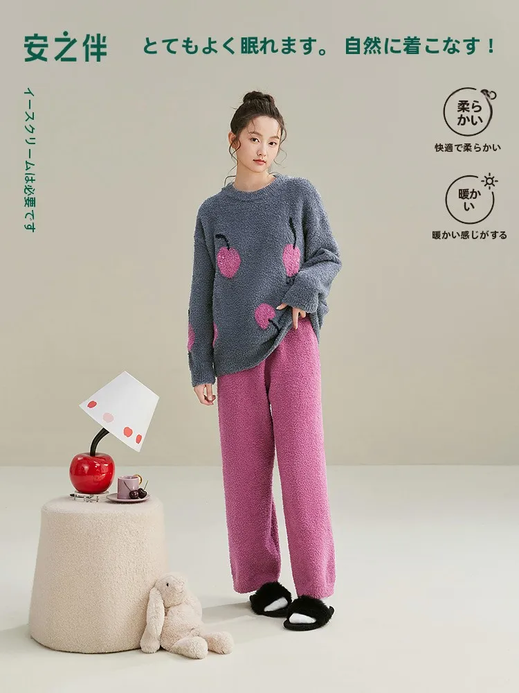 anzibyn-pigiama-coral-fce-da-donna-f-fluffy-thi-set-di-vestiti-invernali-caldi-per-la-casa-dolce-sle-casual-loose-fit-lungo-sve