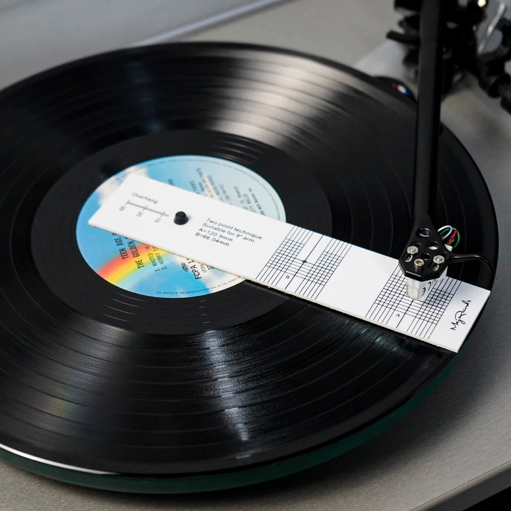 HOT Pickup Calibration Ruler Distance Gauge Protractor Record LP Vinyl Turntable Phonograph Phono Cartridge Stylus Alignment Too