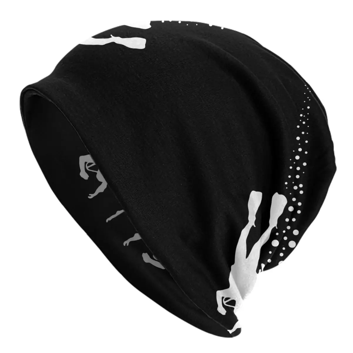 Custom Scuba Dive Flag Protects Divers Skullies Beanies Caps Winter Warm Knitted Hat Women   Adult Bonnet Hats Outdoor Ski Cap