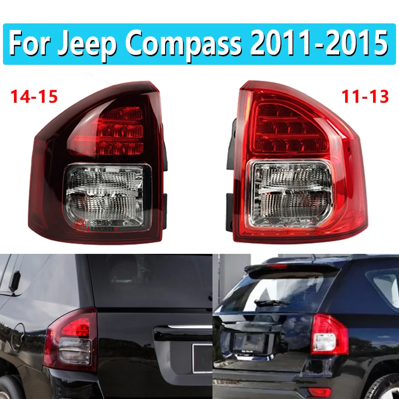 Rear Bumper Stop Tail Turn Signal Brake Light For Jeep Compass 2011-2015 Warning Lamp Assembly Replacement Parts
