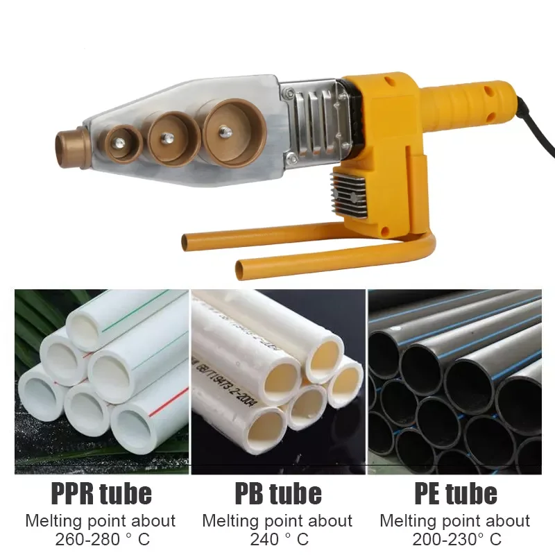 Socket Fusion Handheld Heating Welder Hot Melt PPR Pipe and Fittings Heat Fusion Welding Machine