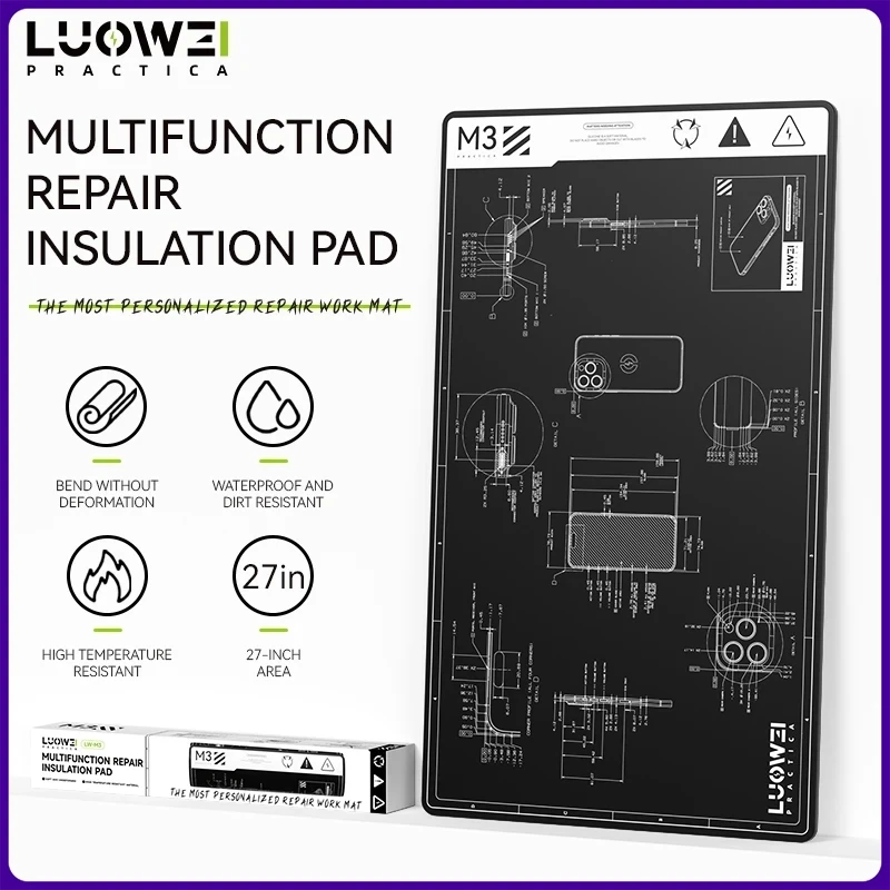 LUOWEI LW-M3 Multiunction Repair Imsulatiom Pad Heat Resistant Strong Toughness Suitable For Mobile Phone Welding Repair Tools