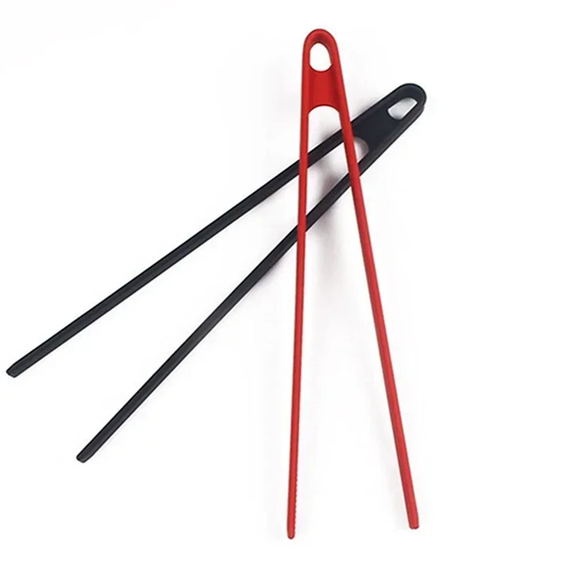 Salad Food Tongs Kitchen Utensils Anti-slip Silicone Kitchens Accessories Barbecue Clip Three Prong Pliers Cookware Bbq Tool Bar