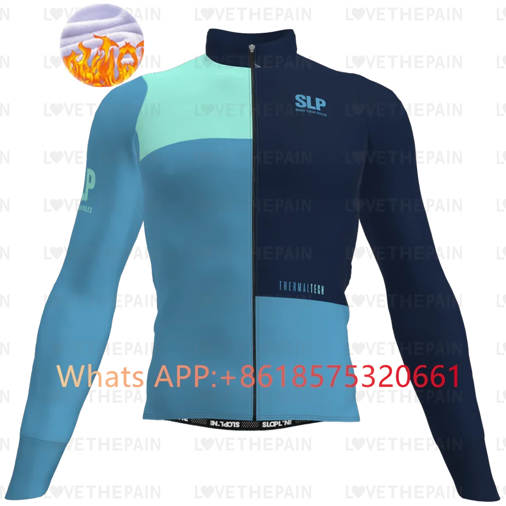 

Men Warm Thermal Fleece Cycling Jersey Outdoor Riding Bicycle sportwear New Winter Mountain motorcycle and bicycle equipment