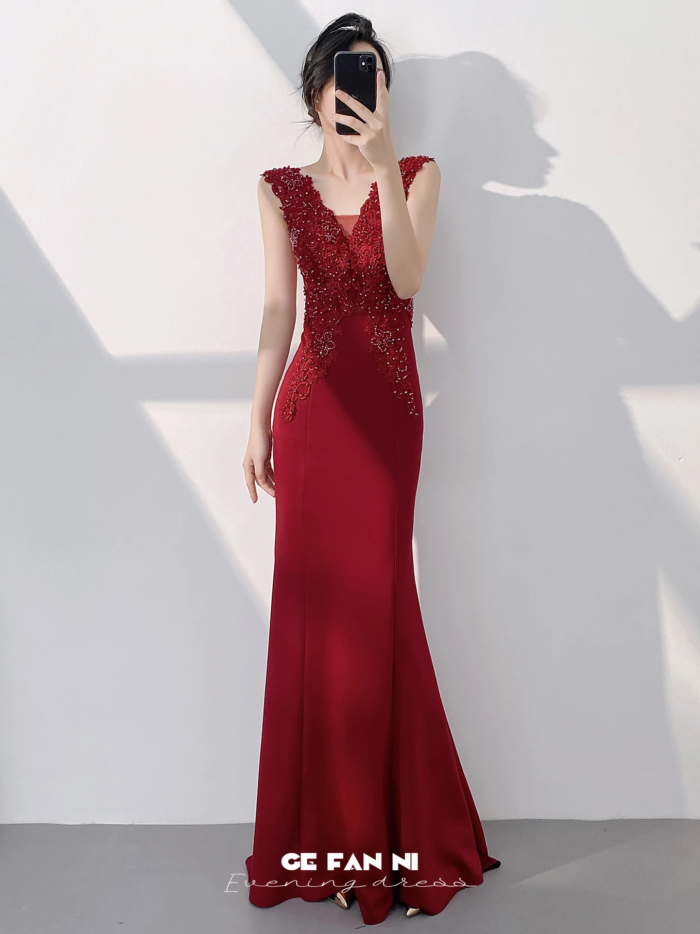 

Красное вечернее платье женское 2026: Новинка, элитное, роскошное, для бала, с эффектом «рыбий хвост», для помолвки, модное, с завышенной талией, длинное