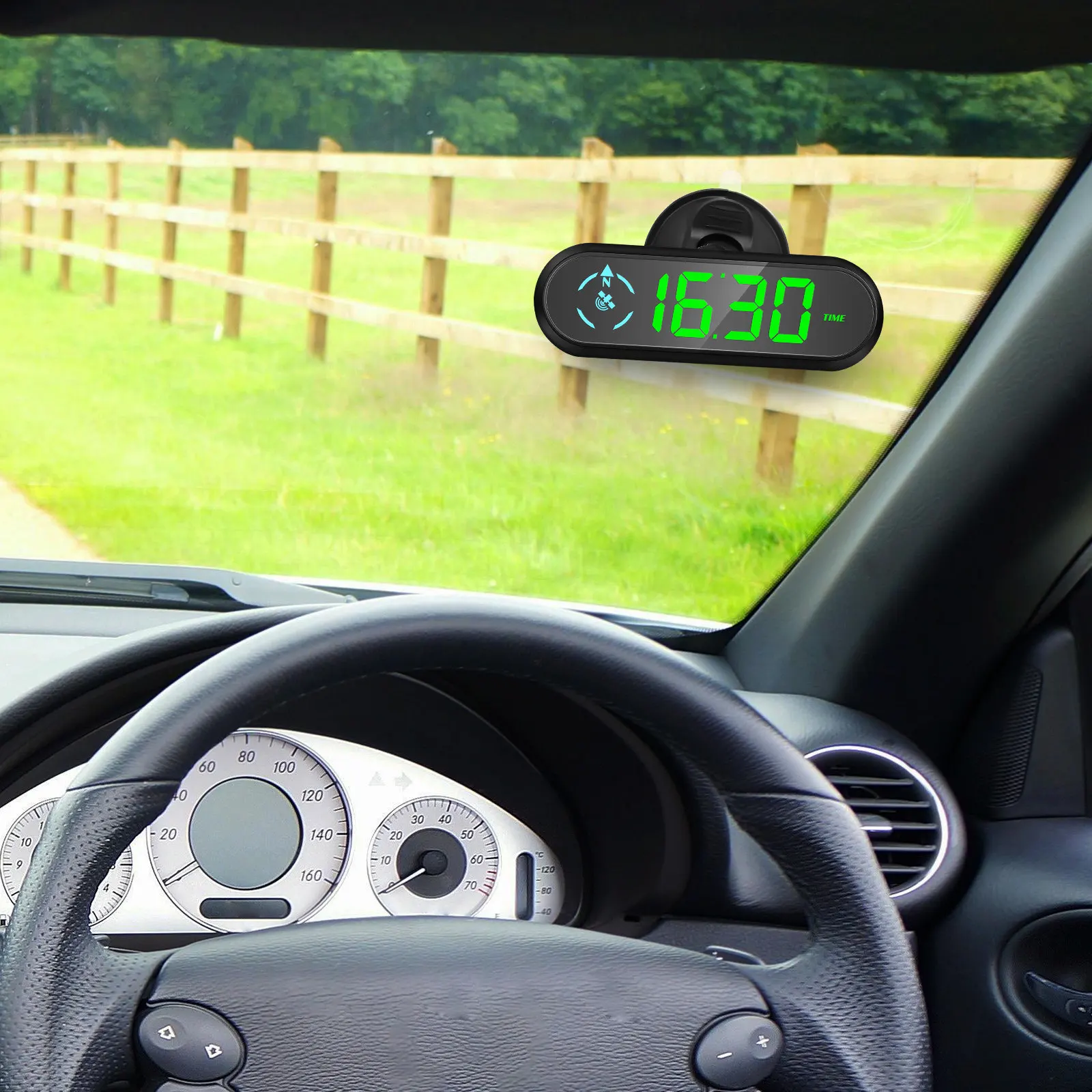 

Универсальный автомобильный HUD-дисплей: умный цифровой спидометр с функцией автоматического включения/выключения для приборной панели и лобового стекла