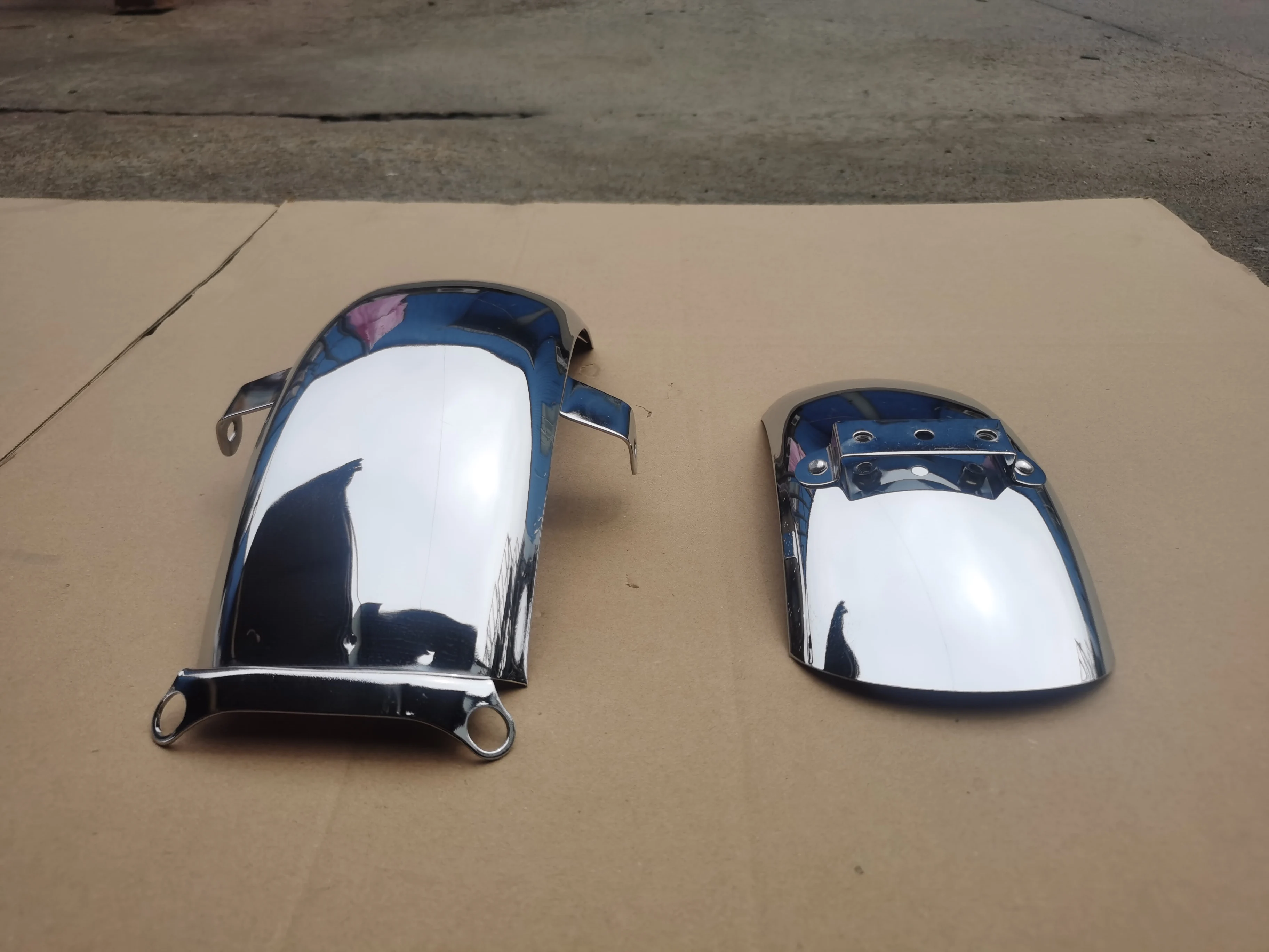 Honda Mini Z50 1969 Chrome Front And Rear Fender Set for Trail Monkey Bike Reproduction New