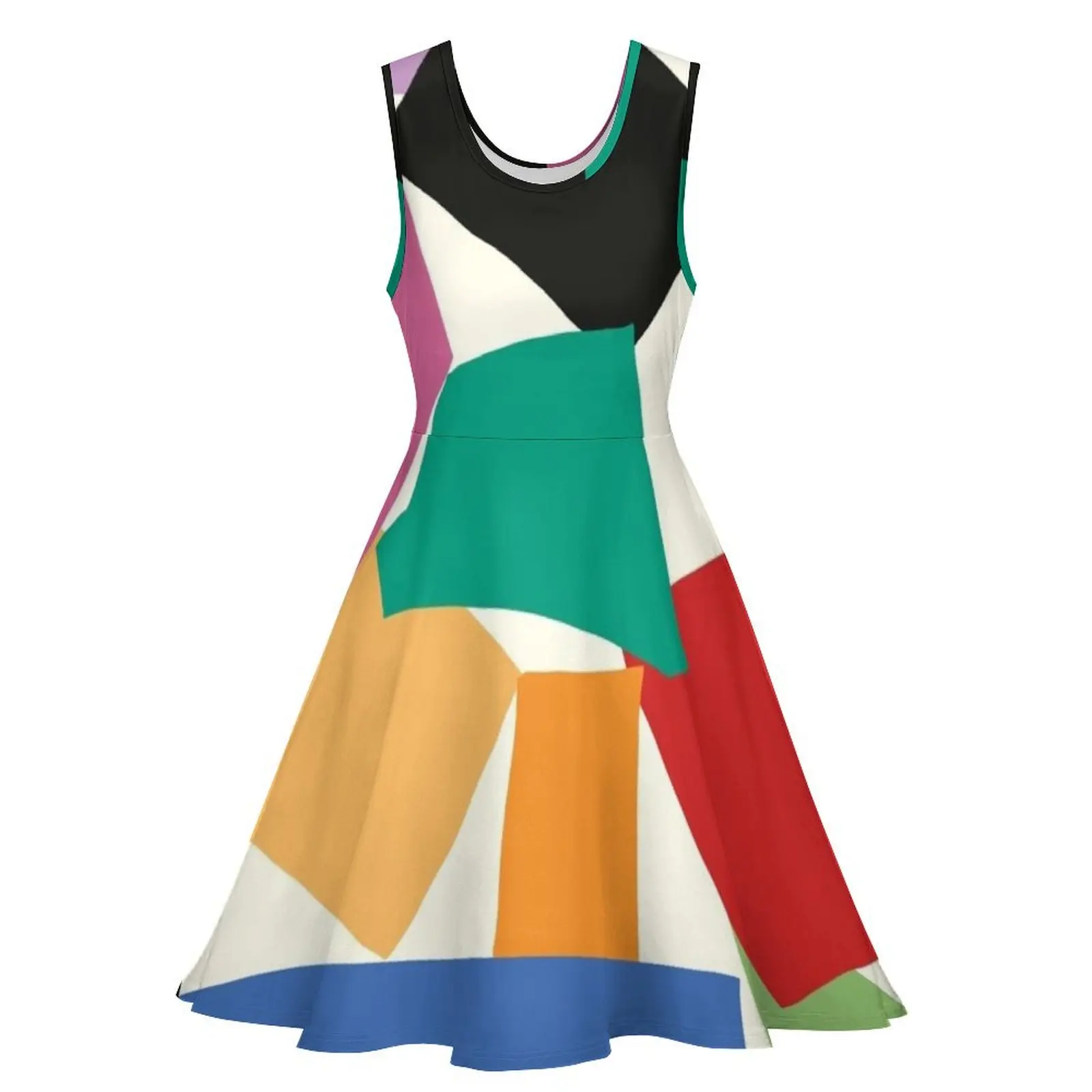 Colorful Collage Matisse Inspired Sleeveless Dress dresses women summer 2024 Long dress