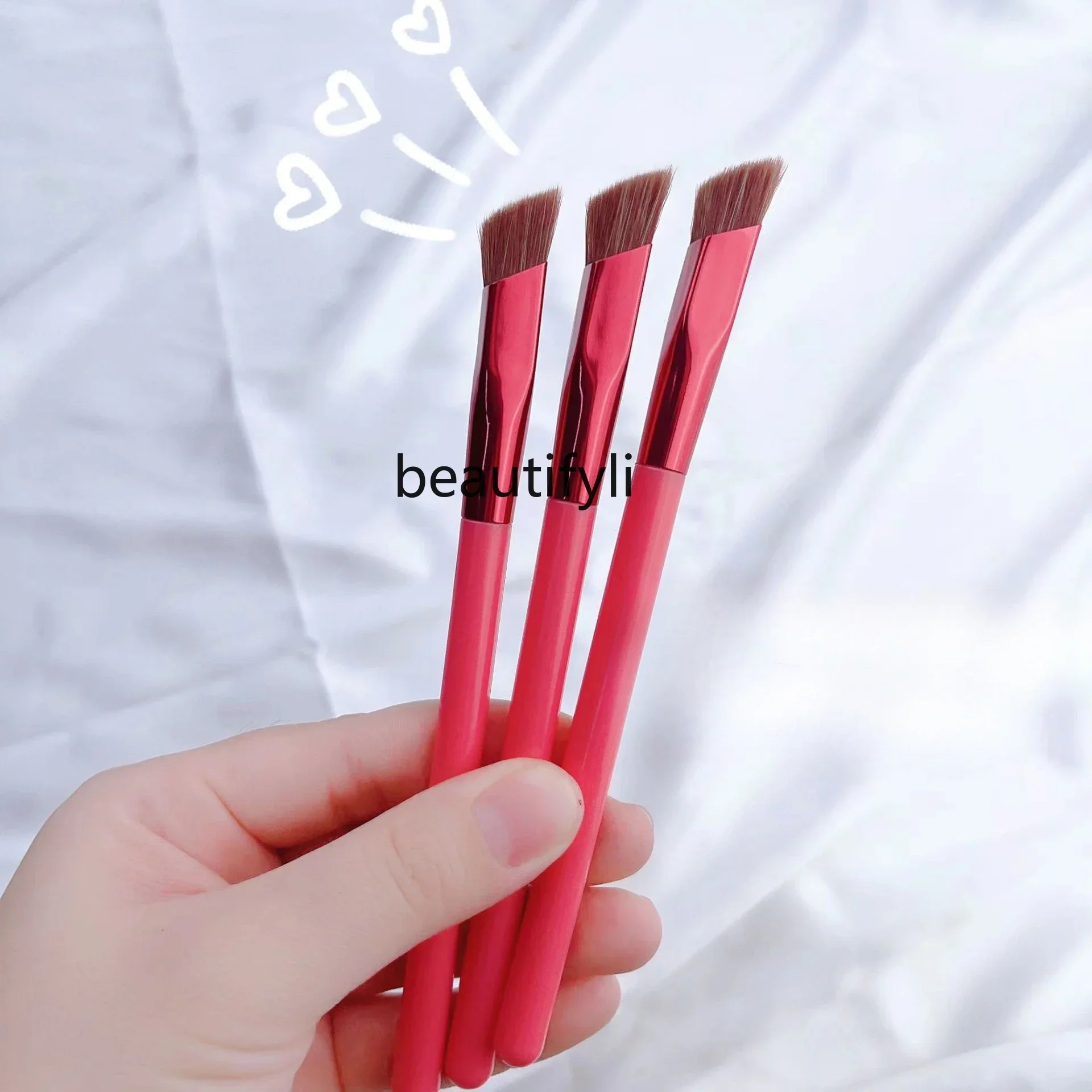 Wild Eyebrow  Square Eyebrow Pencil Brush Concealer Brush Makeup Multifunctional Hairline Brush