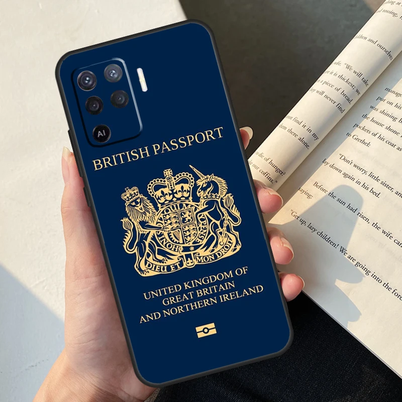 Funda de bandera de Reino Unido de Inglaterra británica para OPPO A16, A15, A5, A9, A31, A53, A53S, A1K, A3S, A5S, A52, A72, A83, A91, A93, A54, A74, A94