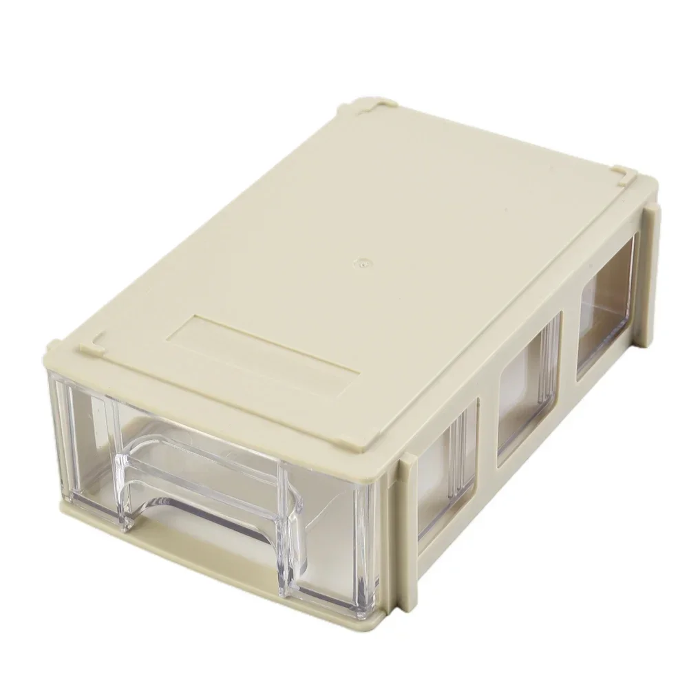 Stackable Storage Box Blue/grey/brown/yellow Component Screws Toolbox Hardware Parts 80 Degree Celsius Easy To Install