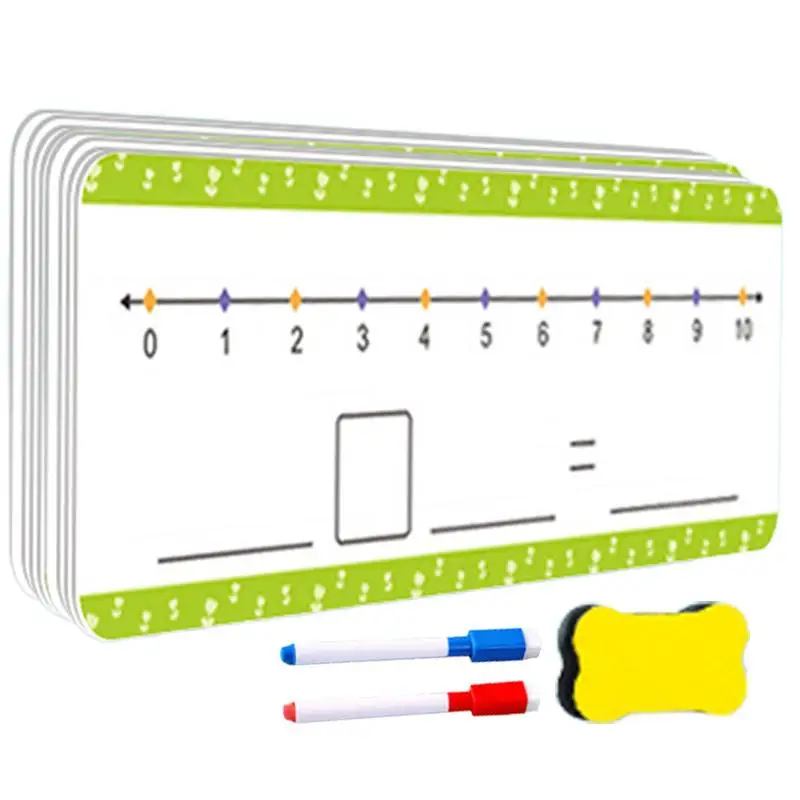 Number Dry Erase Board Cards 0-20 Double Sided Writable And Erasable Board Addition Subtraction Game Classroom And Home Supplies