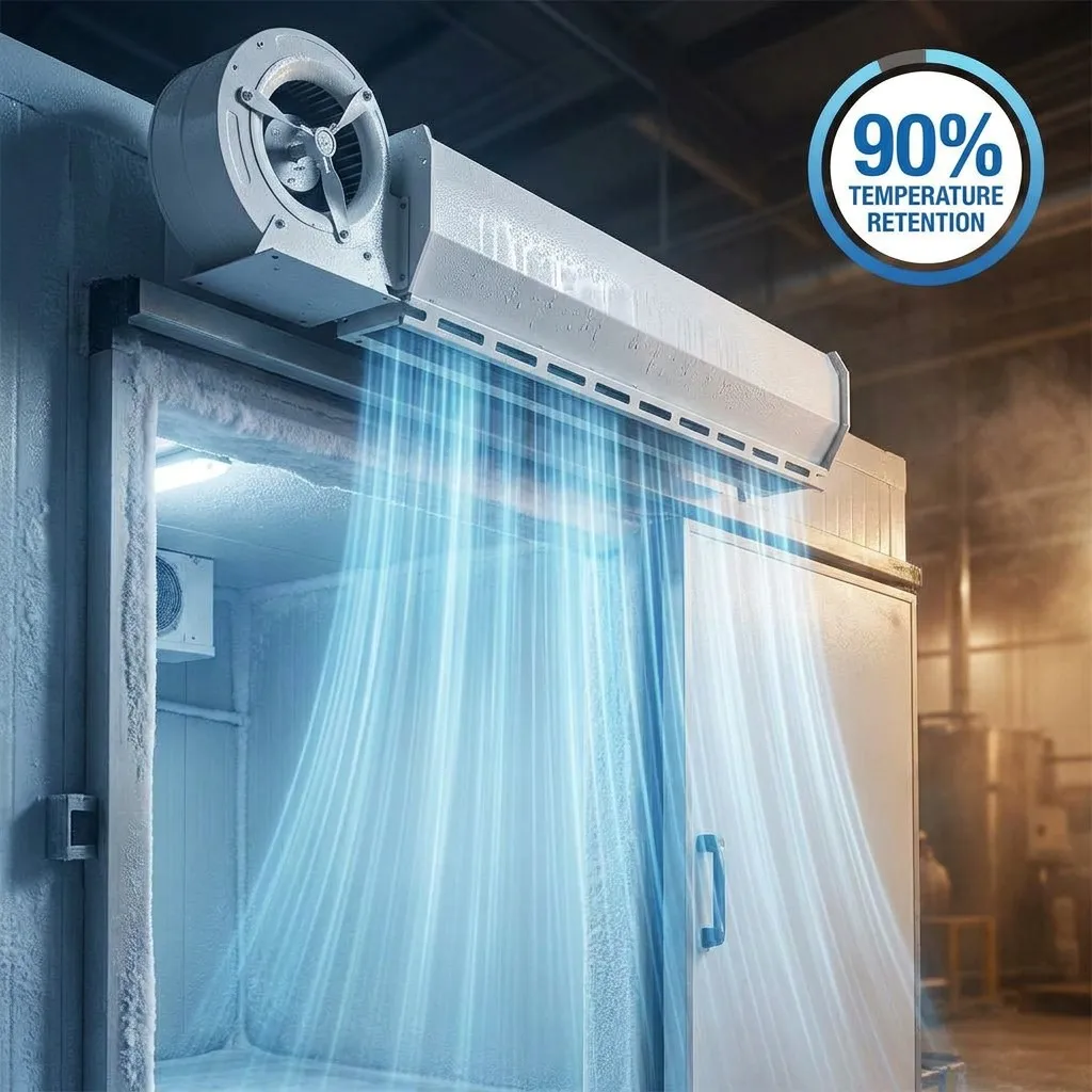 High-Power Centrifugal Air Curtain, Cold Storage Warehouse Door, Industrial Fan, 12000 CFM, Energy Efficient, Commercial Use